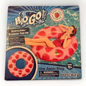 Bestway H2OGO! Scentsational Raspberry Swim Ring Pool Float SEALED
